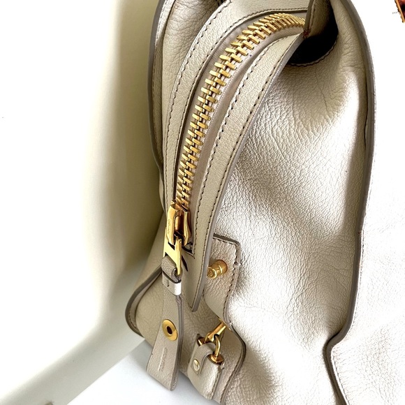 XL Tom Ford Signature Jet Set Gold Tortoise Ivory Luxury Travel Bag - Picture 14 of 16